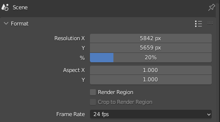 Output properties setting