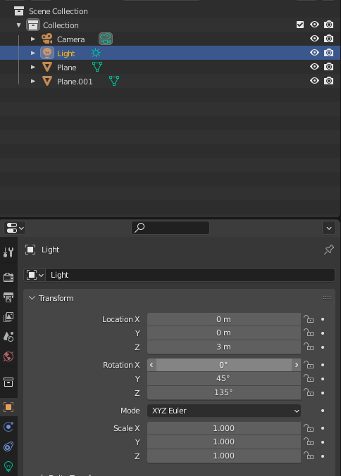 Light setting – transform