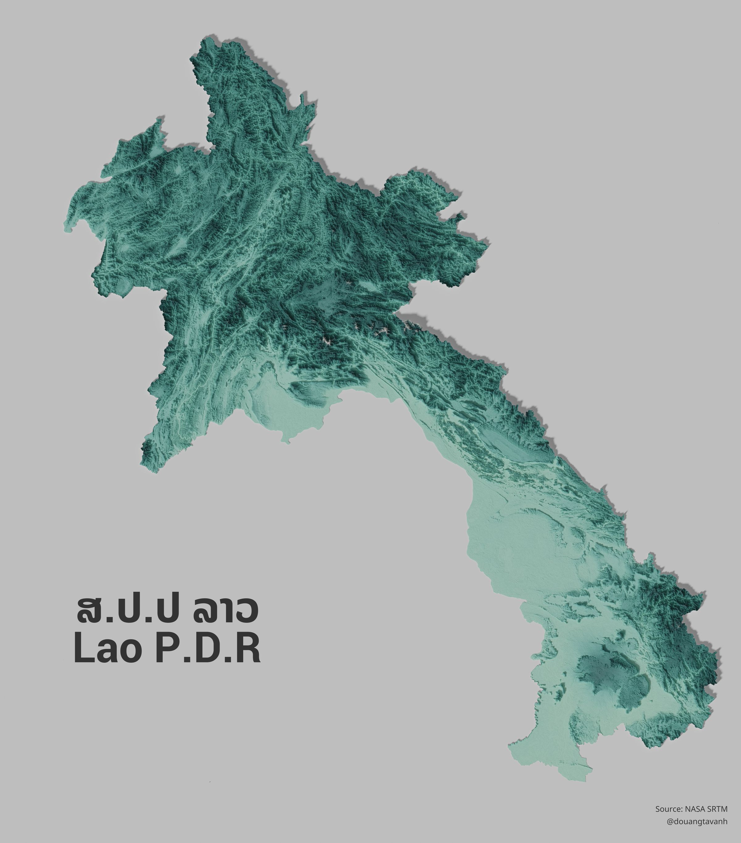 Lao Topographic Maps