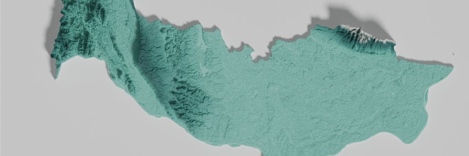 Cropped Vientiane Capital topographic map