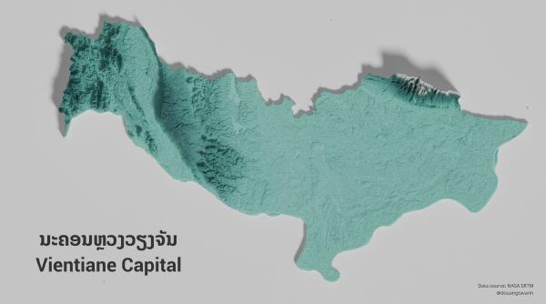 Lao topographic maps